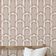 Papel de Parede Autoadesivo Arco Geométrico em Vinil Removível Marrom para Quarto, Banheiro, Lavanderia, Interior de Closet - S4Sassy 63,5 cm (L) × 914,4 cm (C) / Marrom - Vinil Liso