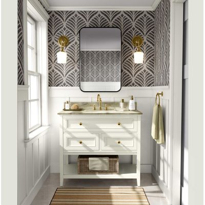 Papel de Parede Autoadesivo Decorativo Estampa Folha-Leque Impermeável Removível Cinza para Quarto e Sala de Jantar - S4sassy 63,5 cm (L) × 609,6 cm (C) / Cinza - Vinil Liso