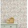 Papel de Parede Vinílico Autoadesivo Estampa Paisley Floral em Bloco Bege, Fácil DIY para Quarto Estilo Fazenda, Armários e Salas - S4Sassy 63,5 cm (L) × 152,4 cm (C) / Bege - Vinil Liso