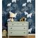 Papel de Parede Urso e Árvore Azul, Vinil Autoadesivo, Envelopamento Fácil DIY para Quarto Infantil e Sala de Brincar - S4Sassy 63,5 cm (L) × 304,8 cm (C) / Azul - Vinil Texturizado