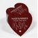 Etiqueta de Papel para Pendurar 'Hugs & Kisses From The Wedding' em Foil para Lembrancinha de Casamento - Inkdotpot 50 Etiquetas Metalizadas / Vermelho - Prata