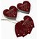Etiqueta de Papel para Pendurar 'Hugs & Kisses From The Wedding' em Foil para Lembrancinha de Casamento - Inkdotpot 50 Etiquetas Metalizadas / Vermelho - Prata