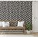 Papel de Parede Padrão de Folhas Moderno, Preto, Vinil Autoadesivo Decorativo, Aplicação Fácil para Quarto, Armários e Sala - S4Sassy 63,5 cm (L) × 152,4 cm (C) / Preto - Vinil Liso