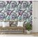 Papel de Parede Roxo com Folha de Monstera, Vinil Autoadesivo, Revestimento Decorativo, Aplicação DIY Fácil para Quarto e Sala - S4Sassy 63,5 cm (L) × 304,8 cm (C) / Roxo - Vinil Liso