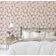 Papel de Parede Vinílico Autoadesivo Estampa Rosas Rabiscadas Urban Chic Impermeável Marrom Removível para Quartos e Sala - S4Sassy 63,5 cm (L) × 914,4 cm (C) / Marrom - Vinil Liso