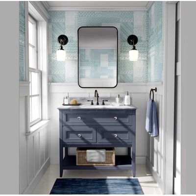 Papel de Parede Patchwork com Pesponto, Estilo Asiático, Vinil Autoadesivo, DIY Fácil para Quarto e Sala - Azul - S4Sassy 63,5 cm (L) × 304,8 cm (C) / Azul - Vinil Texturizado