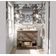 Adesivo de Parede Removível Pétalas Douradas, Cinza Mural Instantâneo para Quarto, Banheiro, Lavanderia e Interior do Closet - S4Sassy 63,5 cm (L) × 609,6 cm (C) / Cinza - Vinil Liso