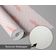 Papel de Parede Vinílico Autoadesivo Estampa de Bigode Rosa, Fácil Aplicação para Quarto Infantil e Sala de Brincar - S4Sassy 63,5 cm (L) × 609,6 cm (C) / Rosa - Vinil Texturizado