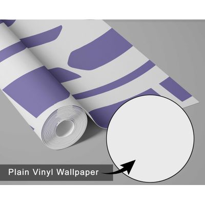 Adesivo Removível Roxo Contemporâneo, Papel Contact Galhos Geométricos p/ Paredes e Móveis, Rolo Vinílico Autoadesivo Impermeável - S4sassy 63,5 cm (L) × 914,4 cm (C) / Roxo - Vinil Liso