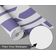 Adesivo Removível Roxo Contemporâneo, Papel Contact Galhos Geométricos p/ Paredes e Móveis, Rolo Vinílico Autoadesivo Impermeável - S4sassy 63,5 cm (L) × 914,4 cm (C) / Roxo - Vinil Liso