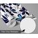 Papel de Parede Autoadesivo Pétalas Douradas Removível - Mural Instantâneo Azul para Quarto, Banheiro, Lavanderia, Closet - S4Sassy 63,5 cm (L) × 609,6 cm (C) / Azul - Vinil Liso