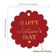 Etiquetas de Papel para Lembrancinhas 'Feliz Dia dos Namorados' com Foil - Inkdotpot 50 Etiquetas Metalizadas / Vermelho - Prata