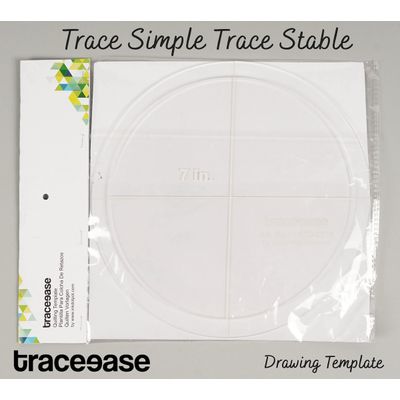 2 Peças de Estêncil Geométrico Circular, Régua 18 cm/20 cm para Medições Geométricas DIY, 3,2 mm de Espessura - IBA Crafts Amarelo