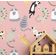 Papel de Parede Vinil Autoadesivo Estampa de Gato À Prova d'Água Rosa Removível para Quarto Infantil/Bebê/Brinquedoteca - S4Sassy 63,5 cm (L) × 609,6 cm (C) / Rosa - Vinil Liso