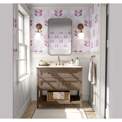 Papel Vinílico Autoadesivo Removível, Estampa Moderna de Folhas, Resistente à Água, Roxo, Estilo Asiático para Quartos e Salas - S4Sassy 63,5 cm (L) × 304,8 cm (C) / Roxo - Vinil Liso