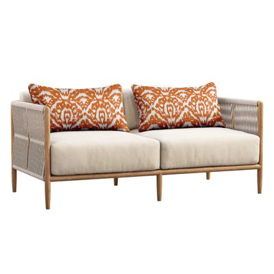 Capa Lombar de Poliéster para Uso Interno/Externo, Impermeável e Resistente a Intempéries, Retangular para Móveis de Pátio - Vargottam 30,48 Cm × 45,72 Cm / Laranja