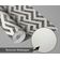 Papel de Parede Vinílico Autoadesivo Impermeável com Estampa Zigzag, Cinza, Removível para Quartos e Salas, para Inquilinos - S4Sassy 63,5 cm (L) × 914,4 cm (C) / Cinza - Vinil Texturizado
