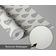 Papel de Parede Vinílico Autoadesivo Mini Folhas Chique, Impermeável Cinza, Removível para Quartos, Salas, Locatários e Armários - S4Sassy 63,5 cm (L) × 152,4 cm (C) / Cinza - Vinil Texturizado