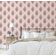 Papel de Parede Vinil Autoadesivo Removível, Motivo Booti Tradicional, Mural Asiático para Banheiro, Lavanderia e Closet - S4Sassy 63,5 cm (L) × 609,6 cm (C) / Rosa - Vinil Texturizado