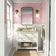 Papel Contact Removível À Prova d'Água, Estampa de Pétalas Pastel para Paredes, Armários e Cômoda, Rolo de Vinil Autoadesivo - S4sassy 63,5 cm (L) × 152,4 cm (C) / Rosa - Vinil Liso