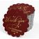 Tags de Papel para Lembrancinhas de Aniversário 'Thank You For Celebrating With Me' com Foil - Inkdotpot 50 Etiquetas Metalizadas / Vermelho - Dourado