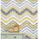 Revestimento de Parede Autoadesivo Zigzag Tribal em Vinil Removível, Mural Amarelo para Quarto, Banheiro, Lavanderia, Closet - S4Sassy 63,5 cm (L) × 914,4 cm (C) / Amarelo - Vinil Liso