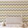 Revestimento de Parede Autoadesivo Zigzag Tribal em Vinil Removível, Mural Amarelo para Quarto, Banheiro, Lavanderia, Closet - S4Sassy 63,5 cm (L) × 914,4 cm (C) / Amarelo - Vinil Liso