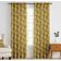 Cortinas Extra Longas de Algodão, Filtrantes, Bainha p/ Varão/Alças Traseiras, Jogo 2 Painéis, p/ Tetos Altos/Portas Francesas - Vargottam 132,08 Cm (L) × 243,84 Cm (C) / Amarelo