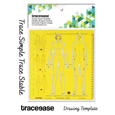Traceease Gabaritos de Figura Humana Feminina para Ferramentas de Modelagem de Moda - S4Sassy Amarelo