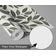 Papel de Parede Trilha de Folhas Cinza, Botânico Minimalista, Vinílico Autoadesivo, Decoração DIY Fácil para Quarto e Sala - S4Sassy 63,5 cm (L) × 304,8 cm (C) / Cinza - Vinil Liso