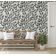 Papel de Parede Trilha de Folhas Cinza, Botânico Minimalista, Vinílico Autoadesivo, Decoração DIY Fácil para Quarto e Sala - S4Sassy 63,5 cm (L) × 304,8 cm (C) / Cinza - Vinil Liso