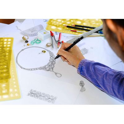 Traceease Gabarito de Desenho para Joias, Estêncil de Gemas em Vários Tamanhos, Pacote com 6 Peças - IBA Crafts Amarelo