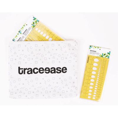 Traceease Gabarito de Desenho para Joias, Estêncil de Gemas em Vários Tamanhos, Pacote com 6 Peças - IBA Crafts Amarelo