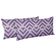 Capa de Almofada Lombar em Poliéster Interno/Externo, Impermeável para Todas as Estações, Retangular para Móveis de Pátio - Vargottam 30,48 Cm × 50,8 Cm / Roxo