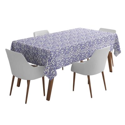 Toalha de Mesa para Uso Interno/Externo Impermeável para Pátio, Capas de Mesa Primavera/Verão para Quintal/Churrasco/Piquenique - Vargottam 147,32 Cm × 304,8 Cm / Roxo