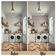 Papel de Parede Autoadesivo com Estampa de Samambaia Botânica Rosa, Vinil Removível DIY para Parede de Entrada, Decoração - S4sassy 63,5 cm (L) × 609,6 cm (C) / Rosa - Vinil Liso