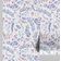 Papel de Parede Vinílico Autoadesivo Botânico Azul com Folhas Aquareladas, Decoração DIY Fácil para Quarto e Sala - S4Sassy 63,5 cm (L) × 304,8 cm (C) / Azul - Vinil Liso