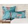 Capa de Almofada Decorativa Impressa Tema Azul - Vargottam 30,48 Cm × 30,48 Cm – Quadrado / Azul
