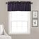 Bandô Decorativo de Algodão Liso com Passante para Varão, Meia Cortina para Janela de Cozinha - Vargottam 45,7 Cm (L) × 142,2 Cm (C) – 1 Painel / Roxo