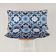 Capa de Almofada Lombar em Poliéster Impermeável para Uso Interno e Externo, Retangular para Móveis de Pátio - Vargottam 30,48 Cm × 50,8 Cm / Azul