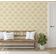 Papel de Parede Efeito Leque Estilo Asiático Autoadesivo Decorativo Fácil DIY para Quarto e Sala - Amarelo - S4Sassy 63,5 cm (L) × 914,4 cm (C) / Amarelo - Vinil Texturizado