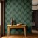 Papel de Parede Motivo de Folhas, Estilo Asiático, Vinílico Autoadesivo, Decorativo Fácil DIY para Quarto, Sala e Ambientes, Verde - S4Sassy 63,5 cm (L) × 304,8 cm (C) / Verde - Vinil Texturizado