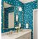 Papel de Parede Pássaros em Voo Azul, Vinil Autoadesivo, Adesivo Decorativo, Fácil Aplicação para Quarto, Sala e Ambientes - S4Sassy 63,5 cm (L) × 152,4 cm (C) / Azul - Vinil Texturizado