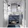 Papel de Parede Autoadesivo Vinílico Estampa Samambaia Botânica Azul Removível para Parede de Entrada, Solução Fácil de Decoração - S4sassy 63,5 cm (L) × 609,6 cm (C) / Azul - Vinil Liso
