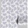 Papel de Parede Autoadesivo Vinílico Estampa Samambaia Botânica Azul Removível para Parede de Entrada, Solução Fácil de Decoração - S4sassy 63,5 cm (L) × 609,6 cm (C) / Azul - Vinil Liso