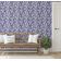Papel de Parede Autoadesivo Peel-and-Stick, Estampa Blossom Bloom - Mural Estilo Asiático para Banheiro, Lavanderia e Closet Roxo - S4Sassy 63,5 cm (L) × 914,4 cm (C) / Roxo - Vinil Texturizado