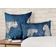 Capas de Almofadas Luxuosas Estampadas com Tema Azul, Capas de Travesseiros Decorativas - Vargottam 30,48 Cm × 30,48 Cm – Quadrado / Azul
