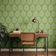 Papel de Parede Autoadesivo com Samambaias, Verde, Vinil Impermeável Removível para Locatários, Quarto e Sala de Jantar - S4Sassy 63,5 cm (L) × 304,8 cm (C) / Verde - Vinil Liso