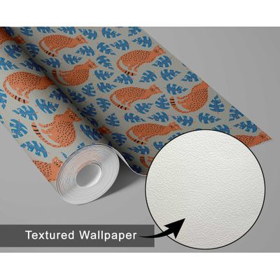 Papel de Parede Estampa Safari de Onça Removível, Vinil Autoadesivo, Fácil Aplicação DIY para Quarto e Sala - Cinza - S4Sassy 63,5 cm (L) × 152,4 cm (C) / Cinza - Vinil Texturizado