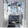 Papel de Parede Autocolante Vinílico Impermeável Azul com Cavalo-Marinho e Conchas, Removível para Quarto de Bebê e Brinquedoteca - S4Sassy 63,5 cm (L) × 609,6 cm (C) / Azul - Vinil Liso